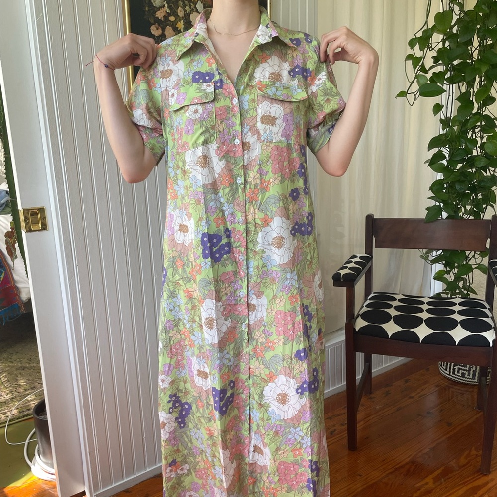 Love + Harmony. M. Botanical flowy dress.